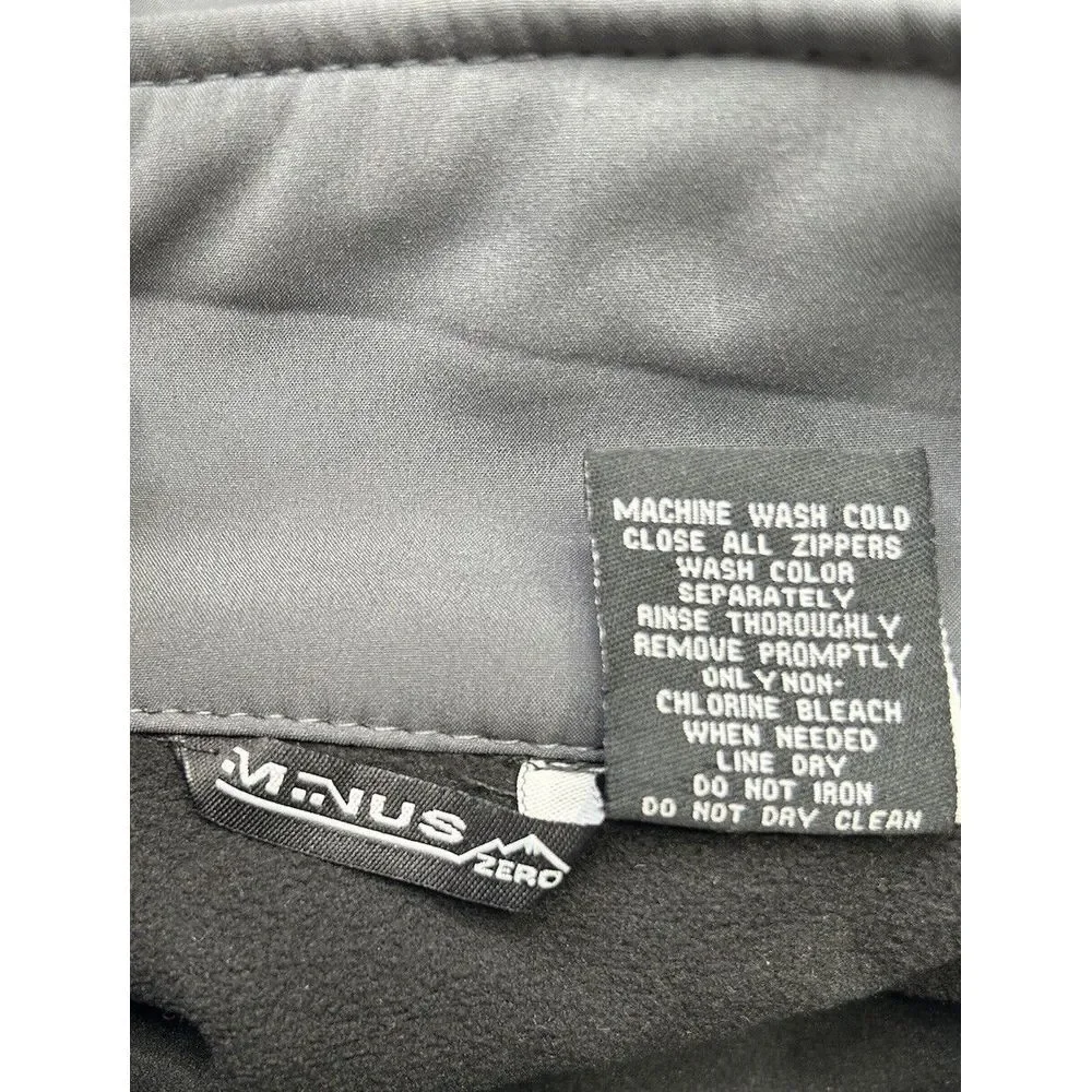 Minus Zero Jacket Men’s XL Softshell Gray + Black Pockets NWT Gorpcore Outdoor